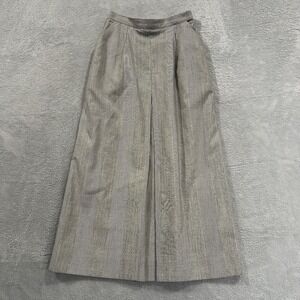 Vintage Maxi Skirt Women's 6 Maxi Grey Plaid 80s Academia